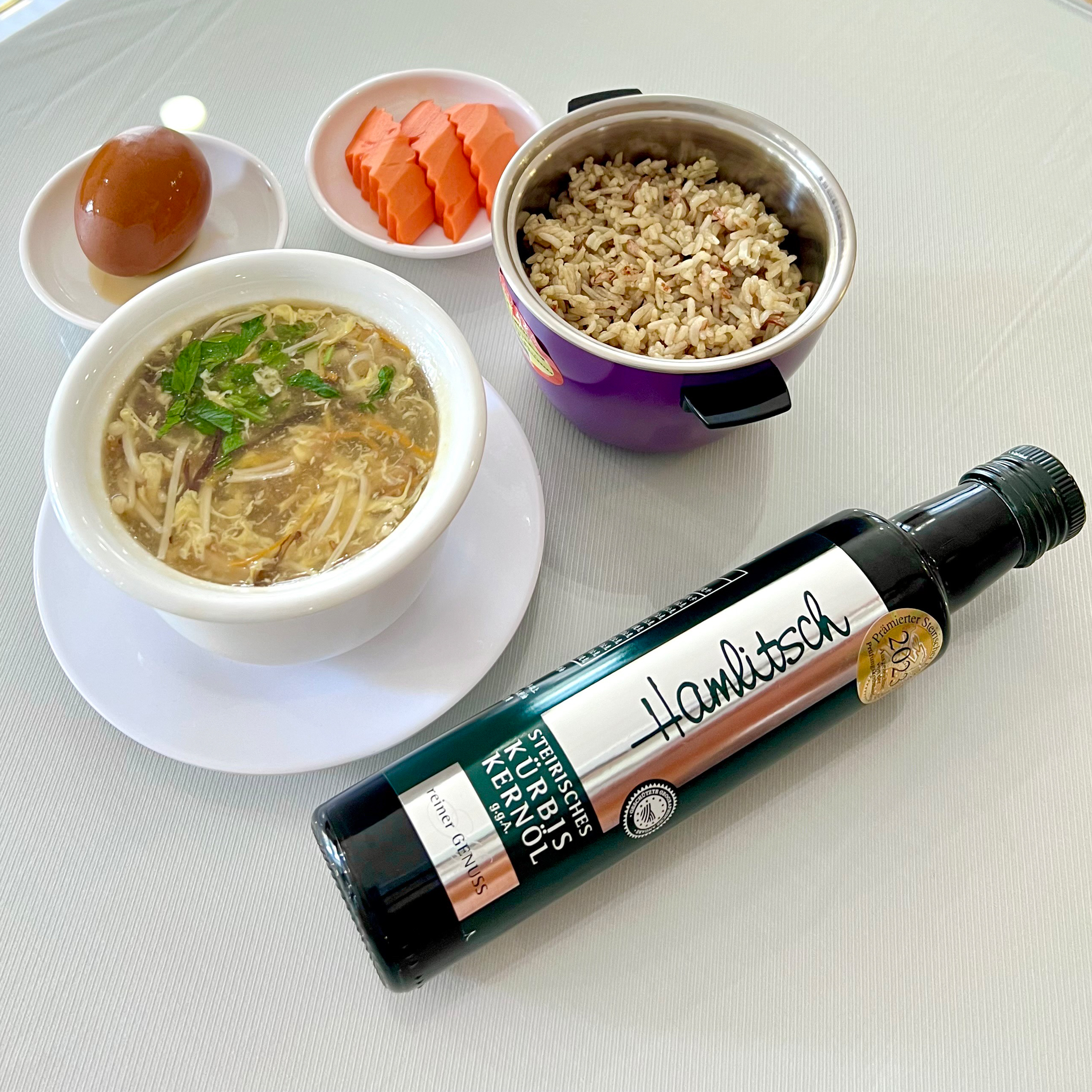 F02金質油拌飯+湯+蛋